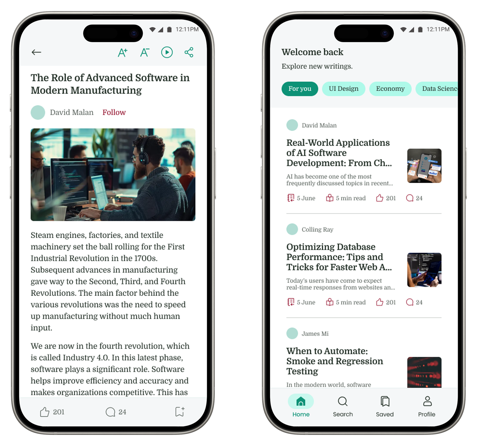 WordPress Blog & News App screenshot 1